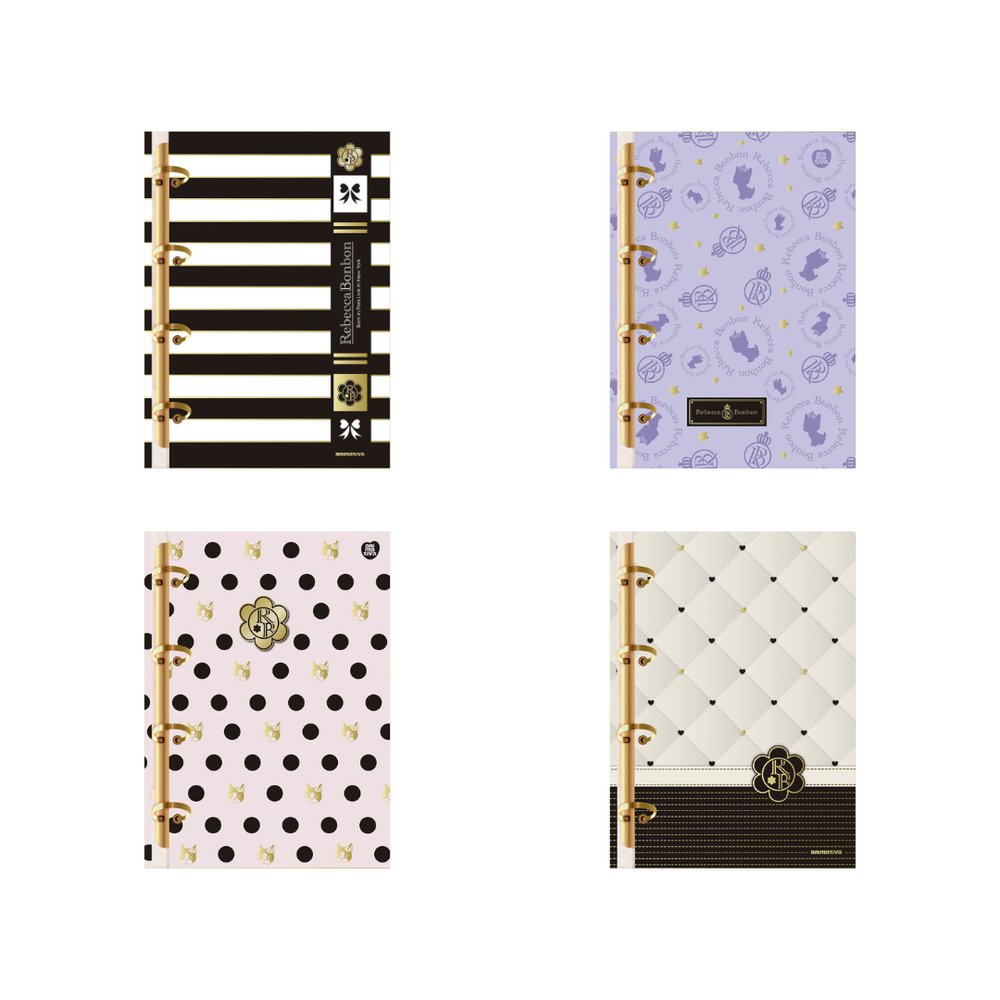 Caderno Argolado Rebecca Bonbon 160 Folhas Sortido Escolar Organizador Material Escolar