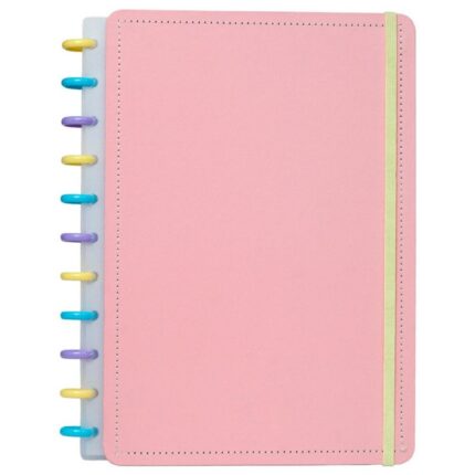 Caderno Disko Tutti Frutti Grande G Capa Dura Disco Reposicionável Escolar