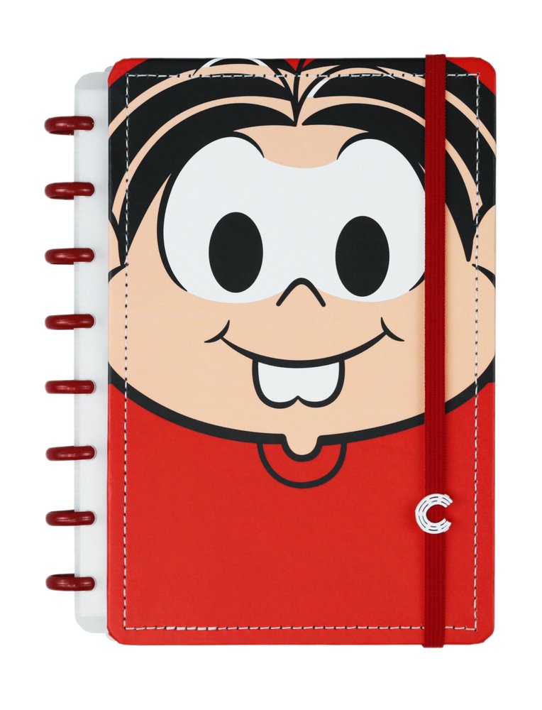 Caderno Inteligente SD Mônica Pequeno 80 Folhas - Vermelha