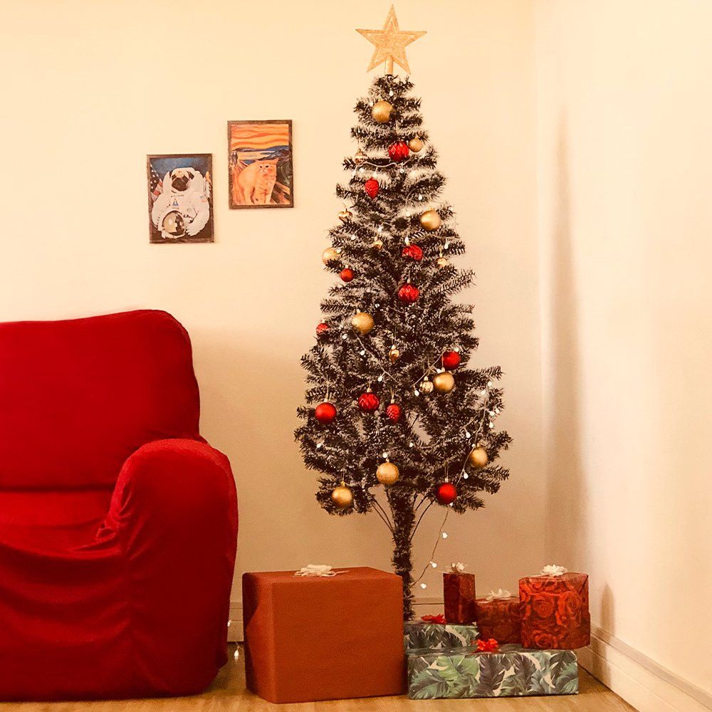 Árvore Pinheiro de Natal Luxo Nevada Verde 1,80m com 320 Galhos para Decoração Natalina - Imagem 6