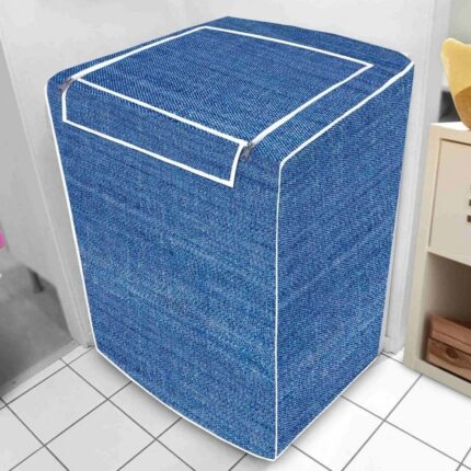 Capa Máquina de Lavar Abertura Superior Jeans Tamanho M Resistente Proteção