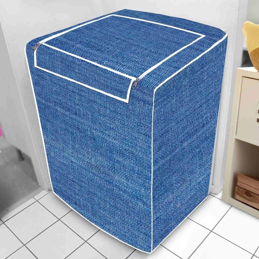 Capa Máquina de Lavar Abertura Superior Jeans Tamanho M Resistente Proteção