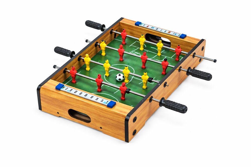 Pebolim Mesa Madeira Portátil Jogo Futebol - Imagem 2