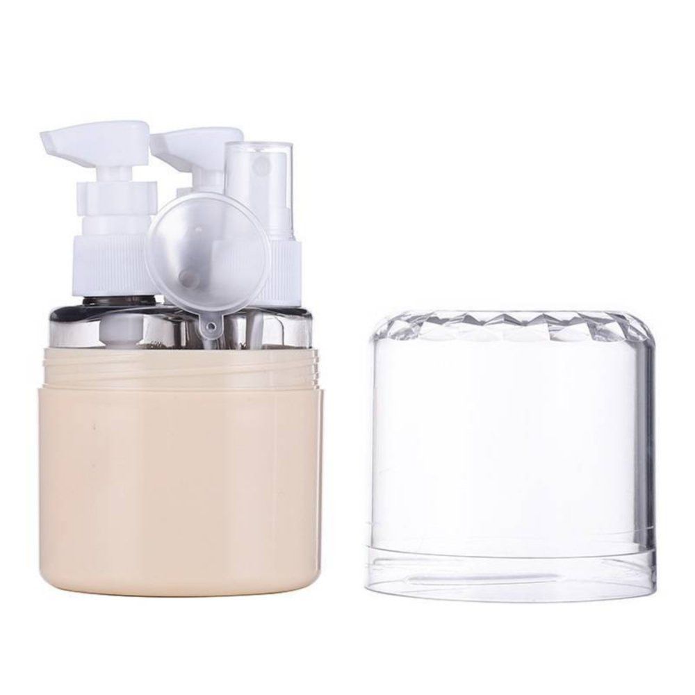 Kit 3 Frascos Spray Reutilizáveis para Viagem 100ml Transparente Portátil EVA Resistente - Imagem 4
