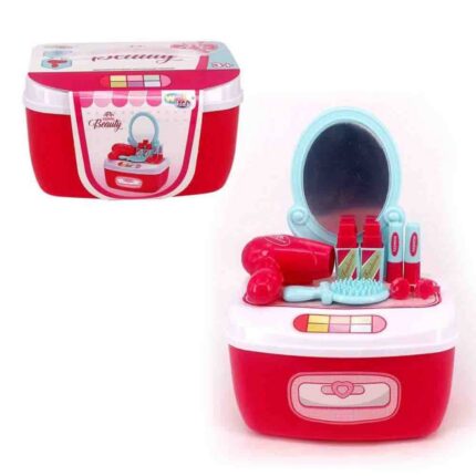 Brinquedo Infantil Mini Maleta Fashion Faz de Conta Menina Colorida Compacta