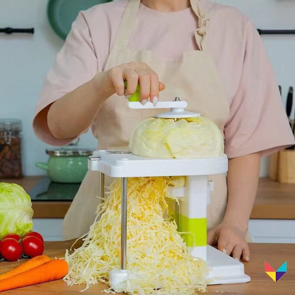 Cortador de Vegetais Manual Multifuncional - Bege
