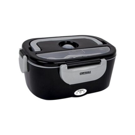 Marmiteira Elétrica Térmica Bivolt Preta 110V/220V Com Divisórias Refeições Quentes e Frias