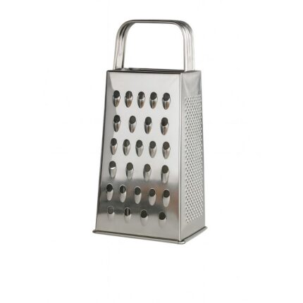 Ralador de Queijo e Legumes 4 Faces Aço Inox 18 cm Multiuso Fatiador Ralador Manual
