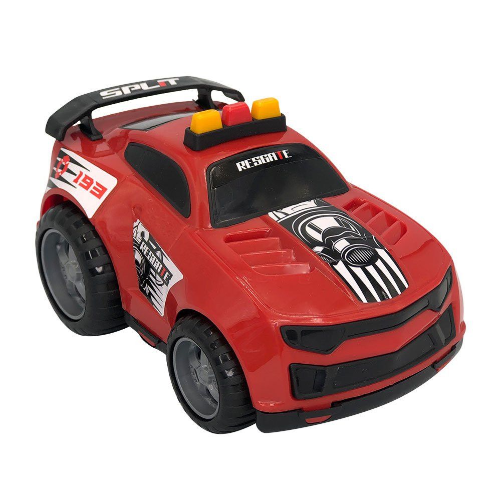 Kit Brinquedos Polícia Triplo BS com Carro, Moto e Helicóptero Vermelho Infantil - Imagem 6