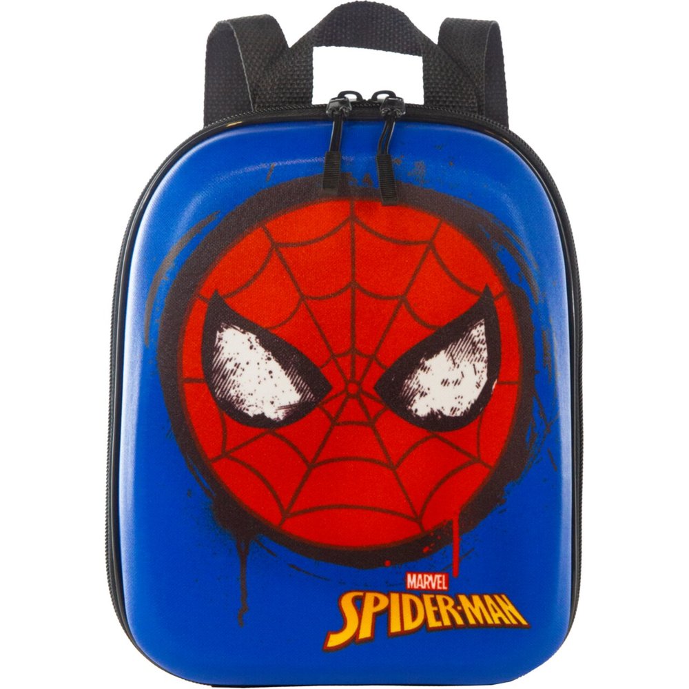 Mochila Infantil Homem Aranha Tamanho P Azul Resistente Escolar Escolaridade 3D - Imagem 2