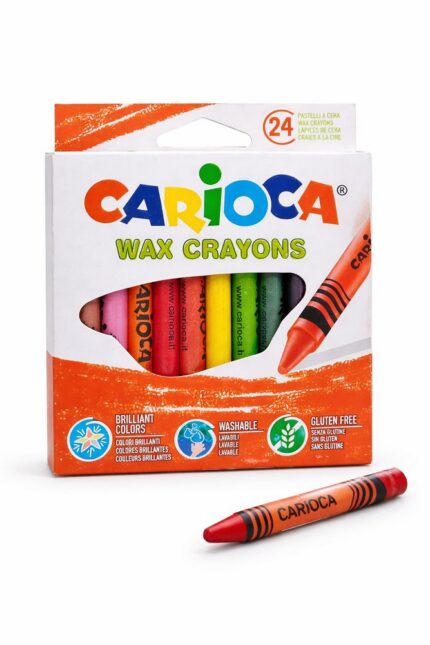Kit 24 Lápis de Cera Multicoloridos