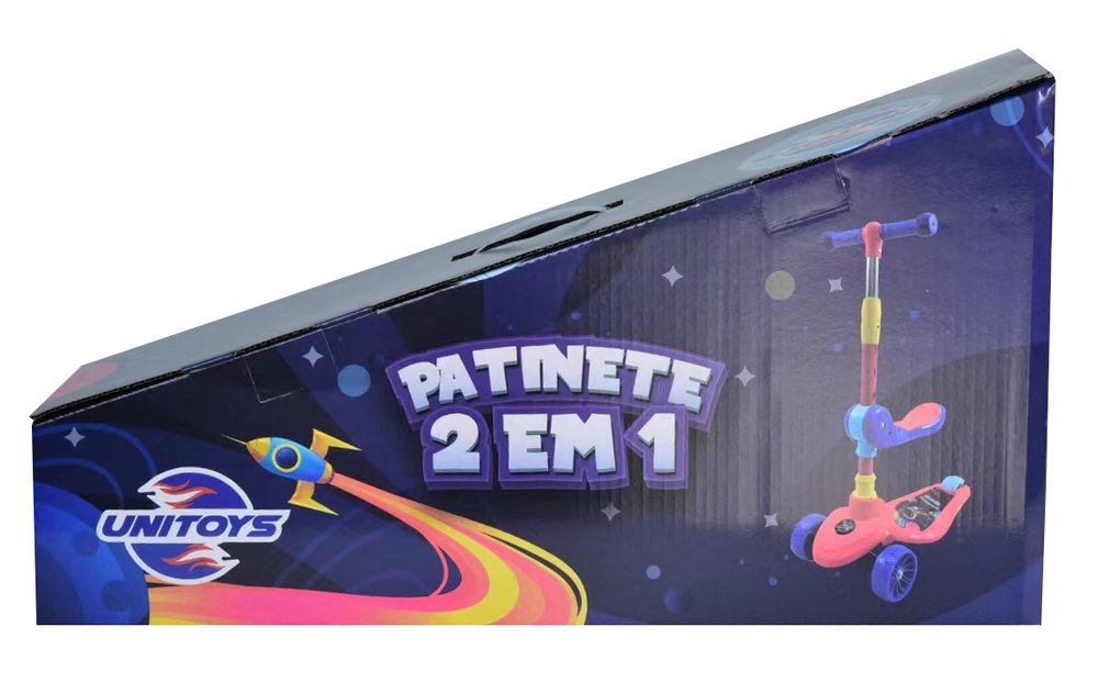 Patinete Infantil 2 em 1 com Assento Ajustável Azul para Crianças 3 a 8 Anos - Imagem 3