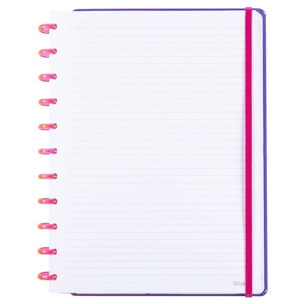 Caderno Disko Finger Heart Médio M Capa Dura Disco Reposicionável - Imagem 4