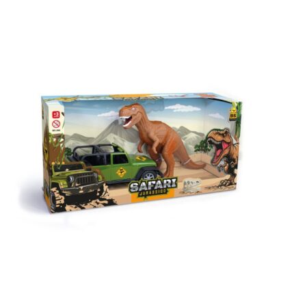 Brinquedo Infantil Carrinho Safari Tiranossauro Rex Colorido 3+ Anos Resistente