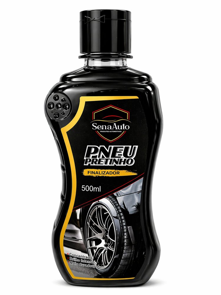Finalizador automotivo para pneus 500ml - Preta - Imagem 2