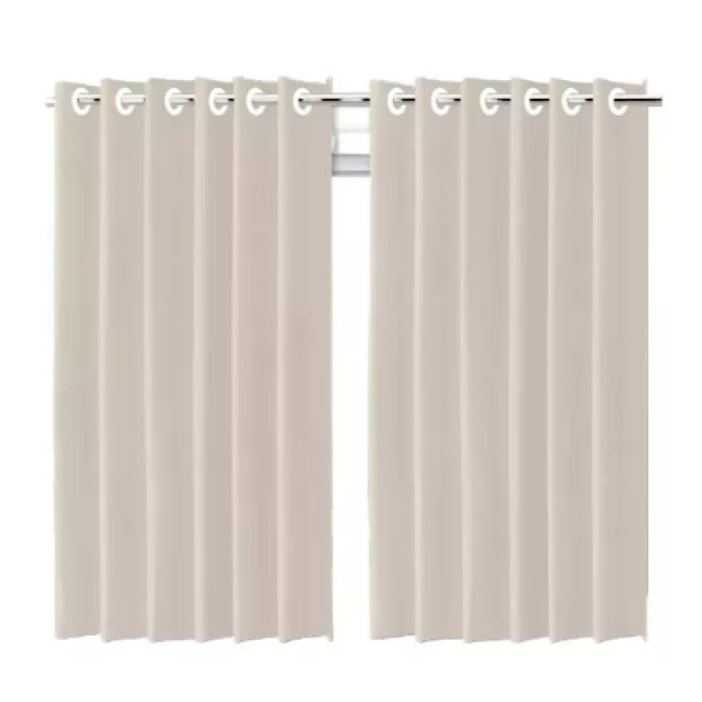 Cortina Blackout Bege c/ ilhos - 280x250cm - Imagem 2