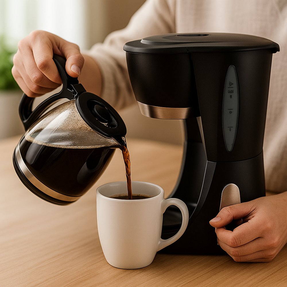 Cafeteira Elétrica 30 Xícaras 127V Preta Bivolt com Timer e Função Manter Aquecida - Imagem 5