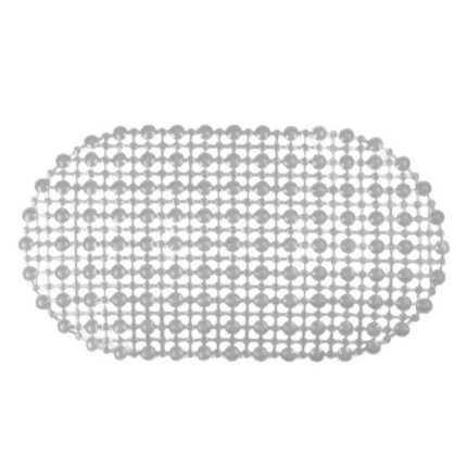 Tapete para Box Oval Sortido Antiderrapante 70x50cm PVC Banheiro