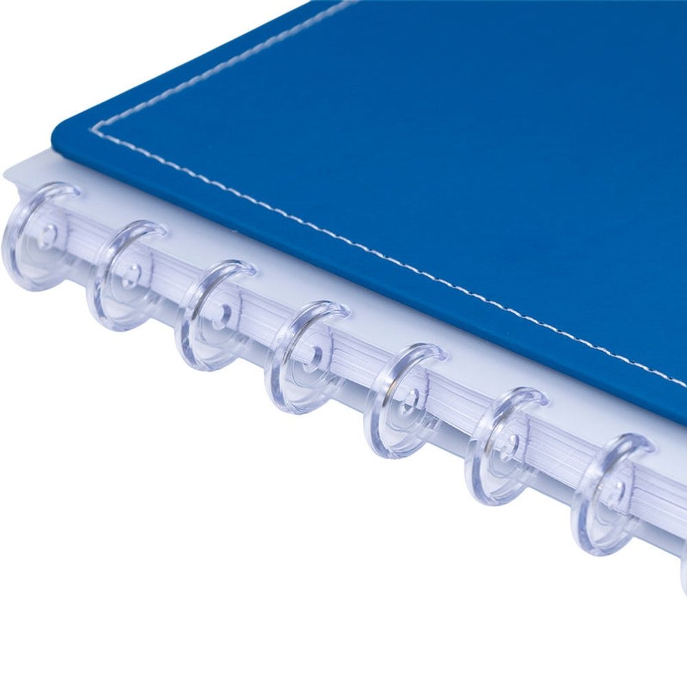 Caderno Disko Blue Grande G Capa Dura Disco Reposicionável Escolar - Imagem 3
