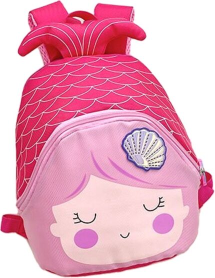 Mini Mochila Infantil Sereia Sortida Resistente Rosa Azul Verde Pequena Bolsos Lateral