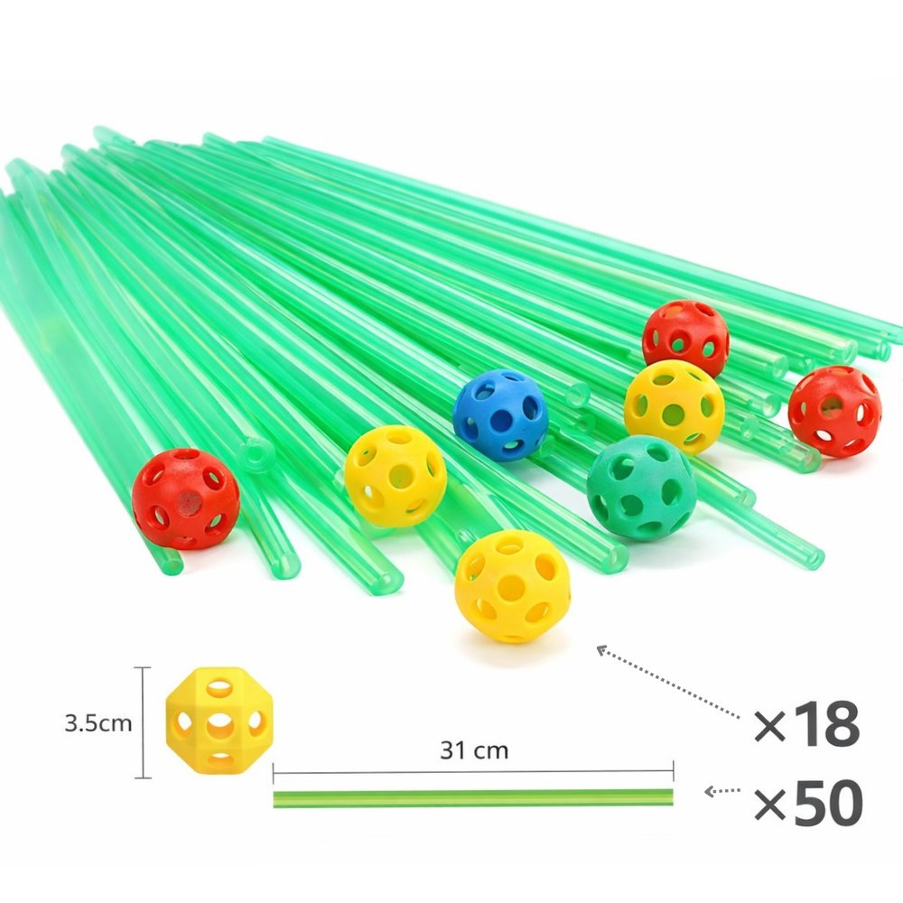 Jogo Varetas Brinquedo Para Montar Construção - Imagem 2