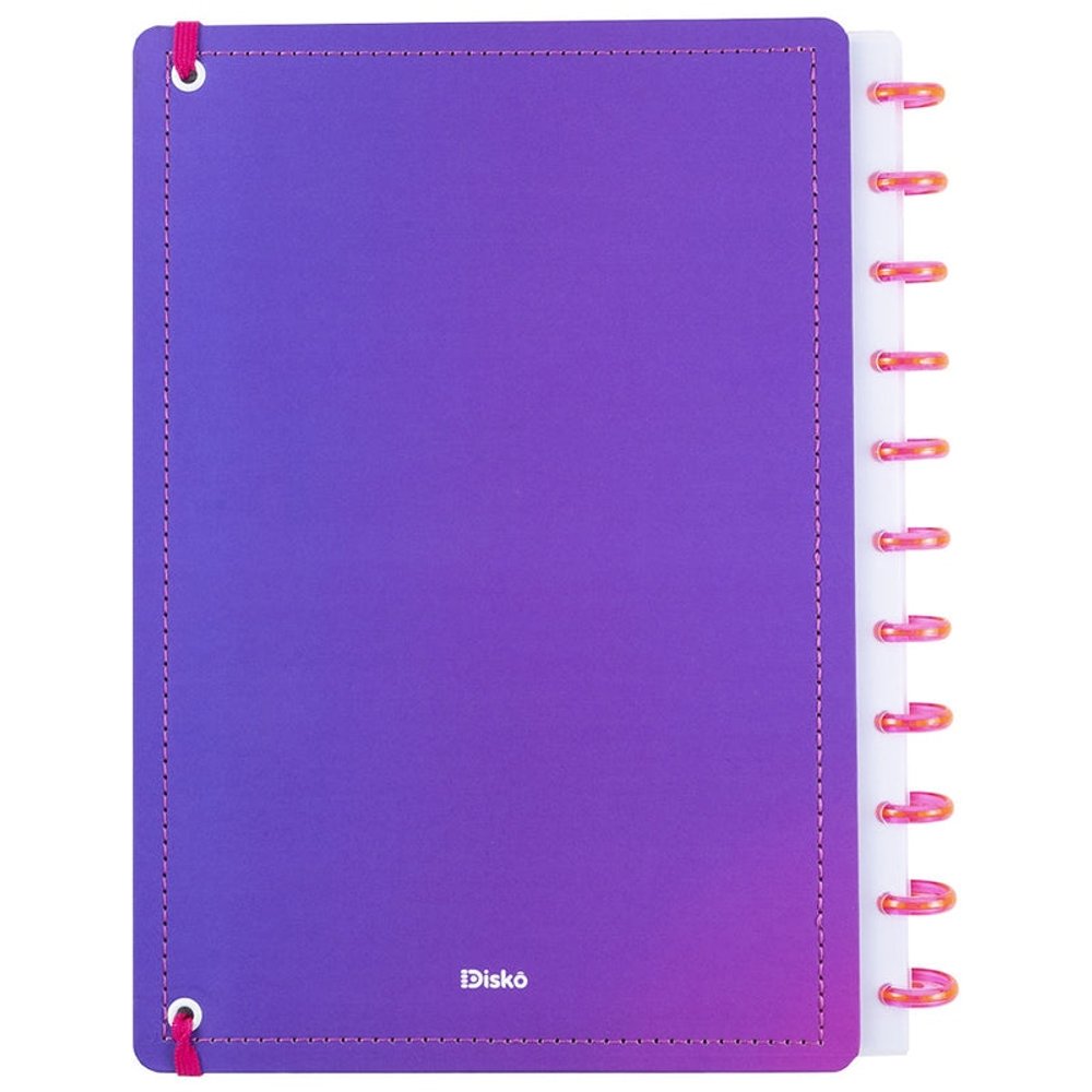 Caderno Disko Finger Heart Médio M Capa Dura Disco Reposicionável - Imagem 3