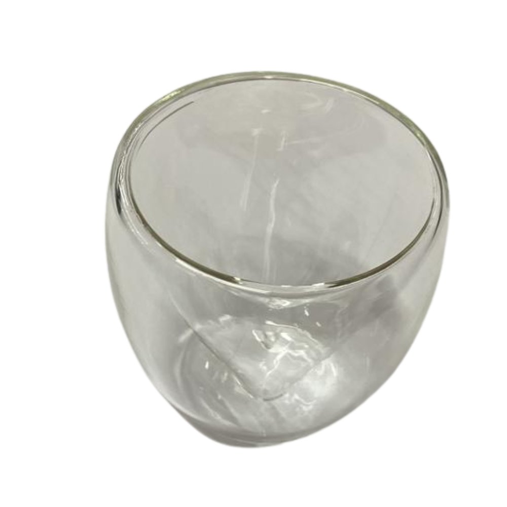 Conjunto Dois Copos Café Borossilicato Love Coração 90ml