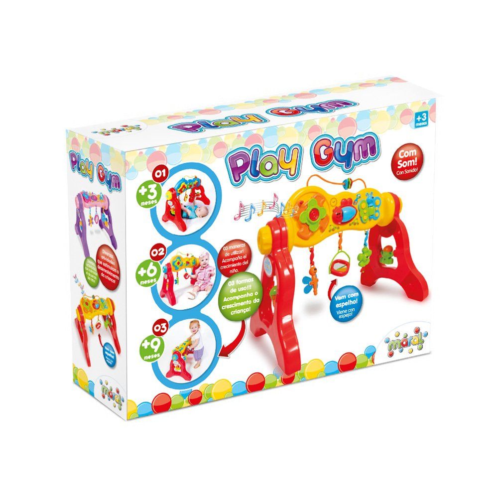 Centro De Atividades Play Gym Infantil 3 Em 1 com Som - Imagem 3