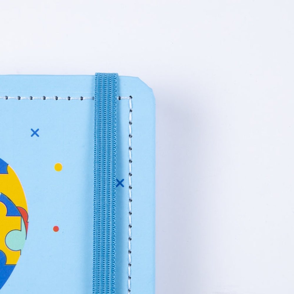 Caderno Amor ao Autista Médio M Disco Reposicionável Capa Dura Disko - Imagem 4