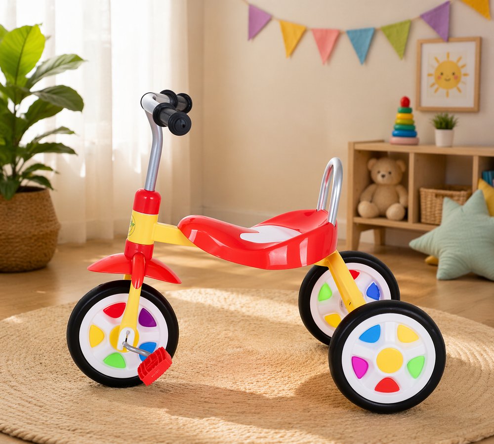 Triciclo Infantil Com Pedal - Amarela - Imagem 2