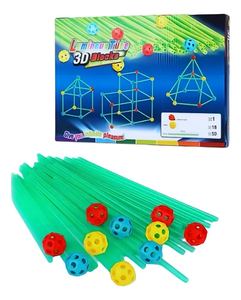 Jogo Varetas Brinquedo Para Montar Construção - Imagem 4