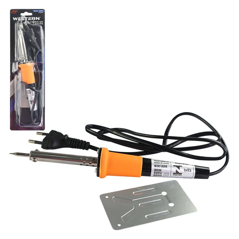 Ferro de Solda 220V Profissional 60W Ergonômico Aquecimento Rápido Ponta Fina}} - Imagem 3