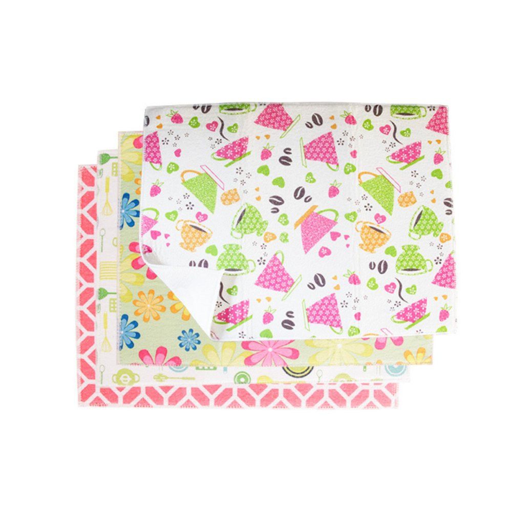 Aparador de Louças Microfibra Estampado Sortido 45x35cm Toalha de Cozinha Absorvente - Imagem 7