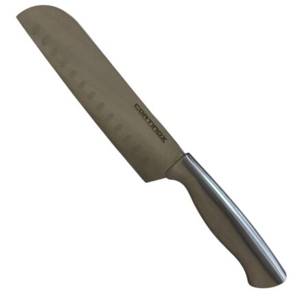 Cutelo Inox 31 cm Linha Shine Faca Aço Inoxidável Corte Preciso Cabo Ergonômico