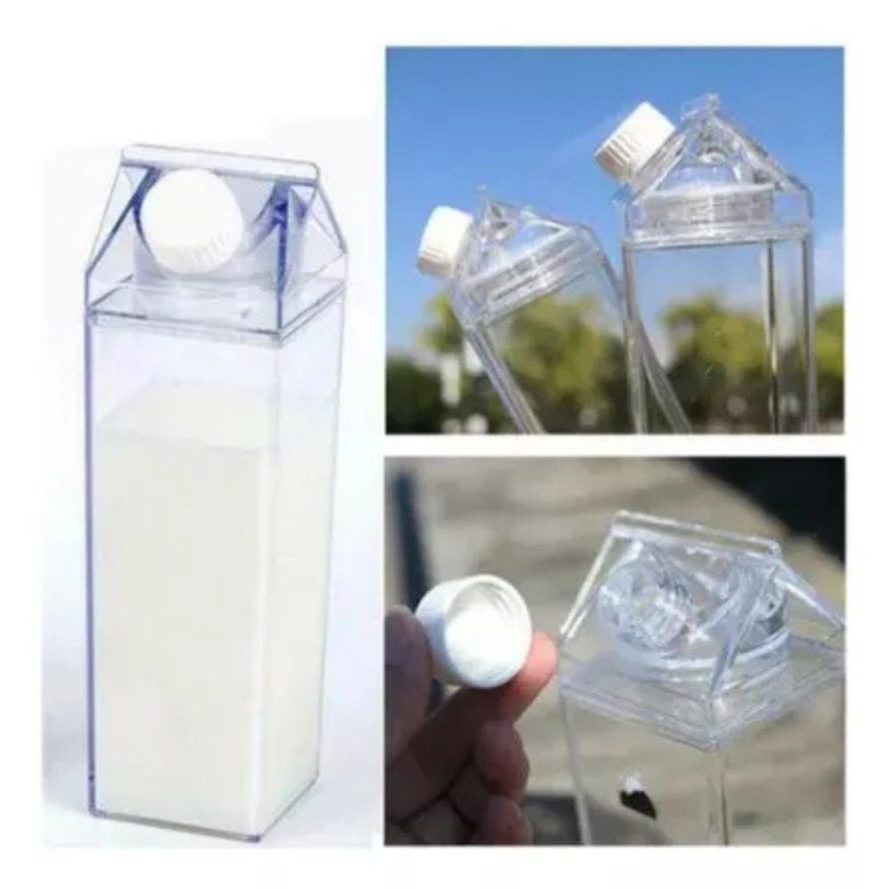 Garrafa Plástica Acrílico 1 Litro Multiuso Transparente Resistente Grande - Imagem 2