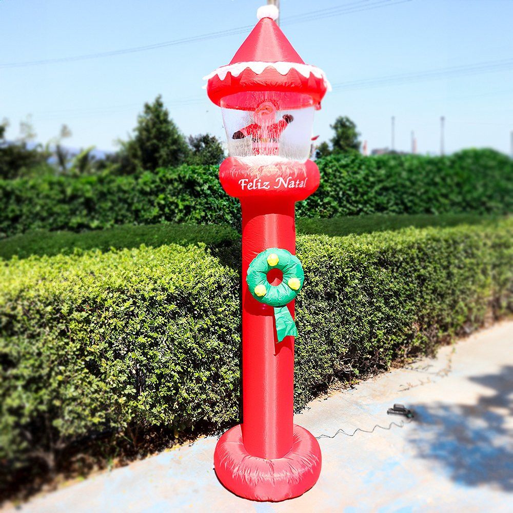 POSTE DECORAÇÃO FELIZ NATAL INFLAVEL - Imagem 6