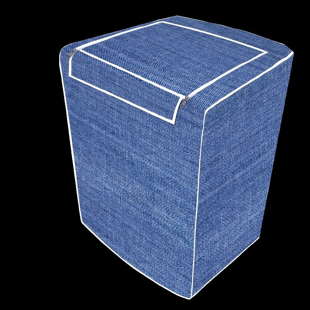 Capa Máquina de Lavar Roupas Abertura Superior Jeans P Resistente Proteção Lavadora