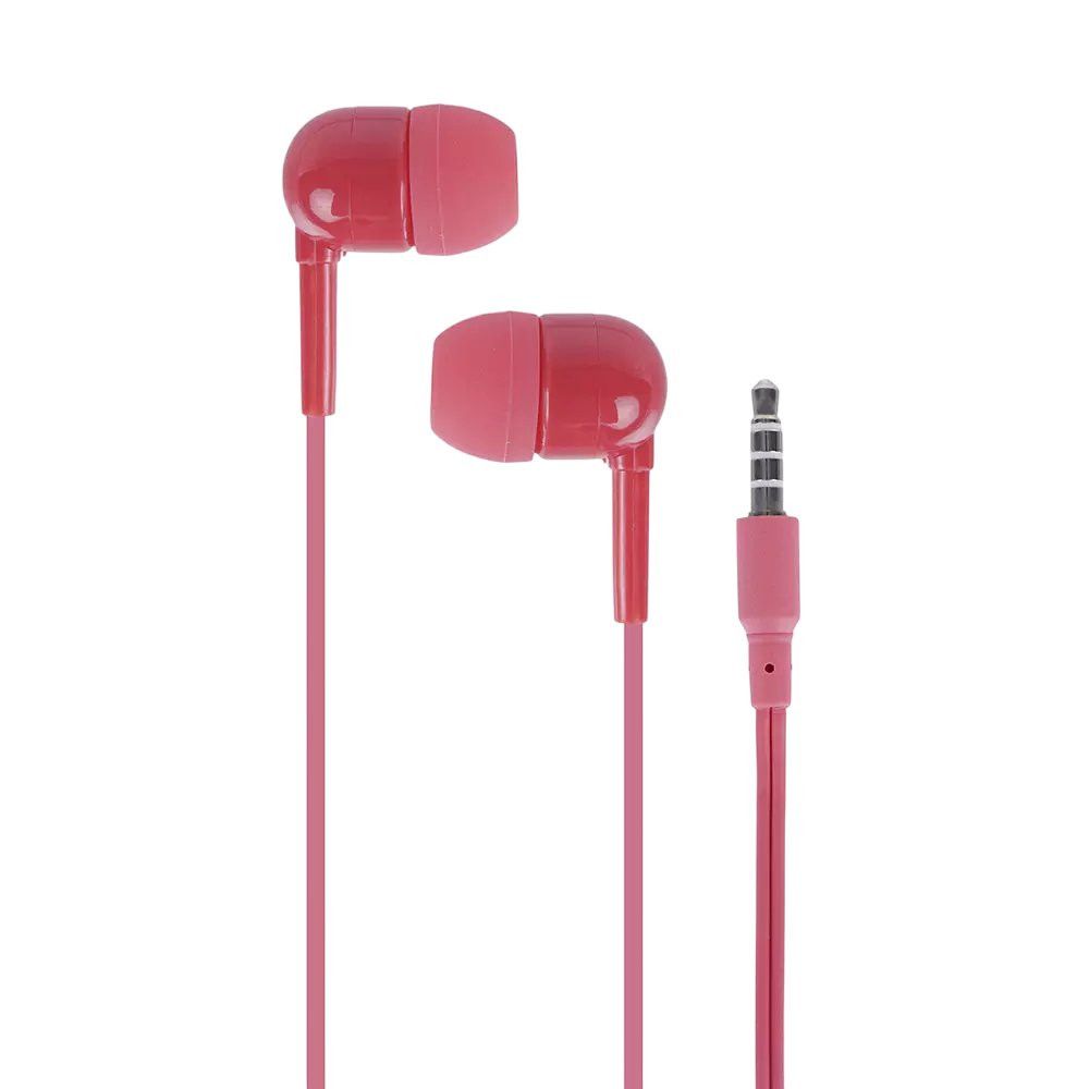 Fone de Ouvido com Fio Vermelho Estojo Conector P2 Alta Qualidade Som Estéreo - Imagem 4