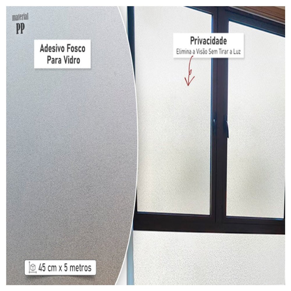 Rolo Autoadesivo Protetor Transparente Fosco 45cm x 5m Filme Adesivo para Móveis e Superfícies - Imagem 5