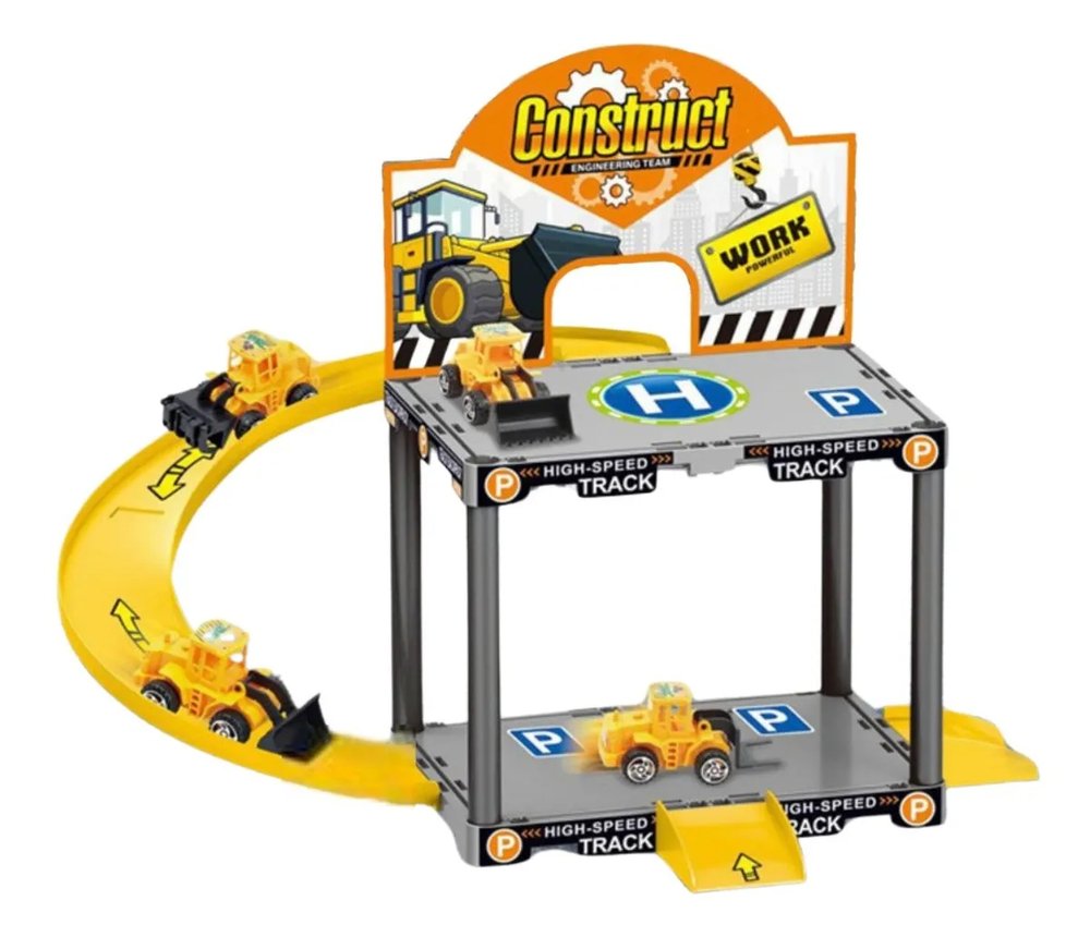 Brinquedo de Engenharia Pista Carro Montável - Imagem 2