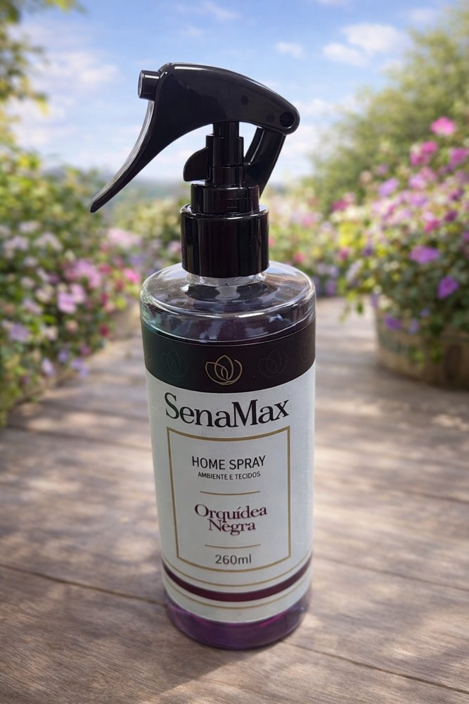 Spray Para ambientes e tecidos Orquídeas Negras 260ml - Roxa - Imagem 5