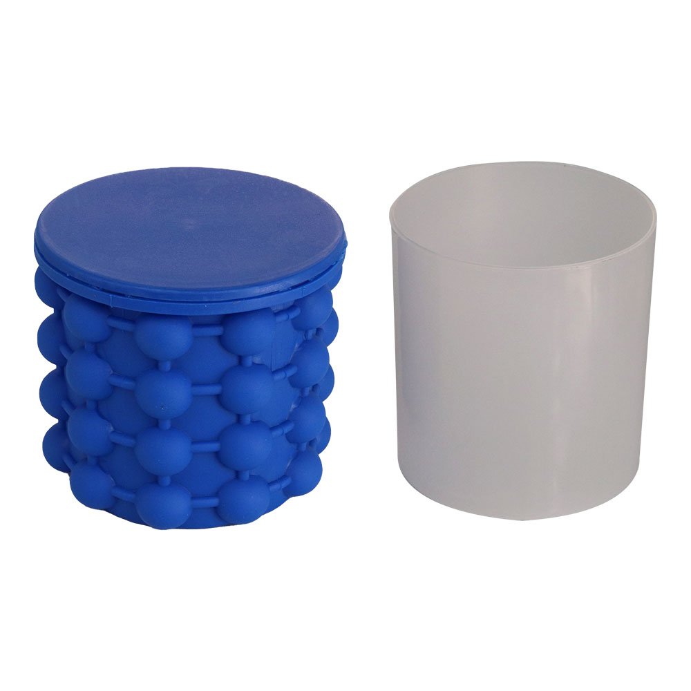 Balde de Gelo Silicone Térmico 2L Vermelho Reutilizável Resistente para Bebidas e Festa - Imagem 6