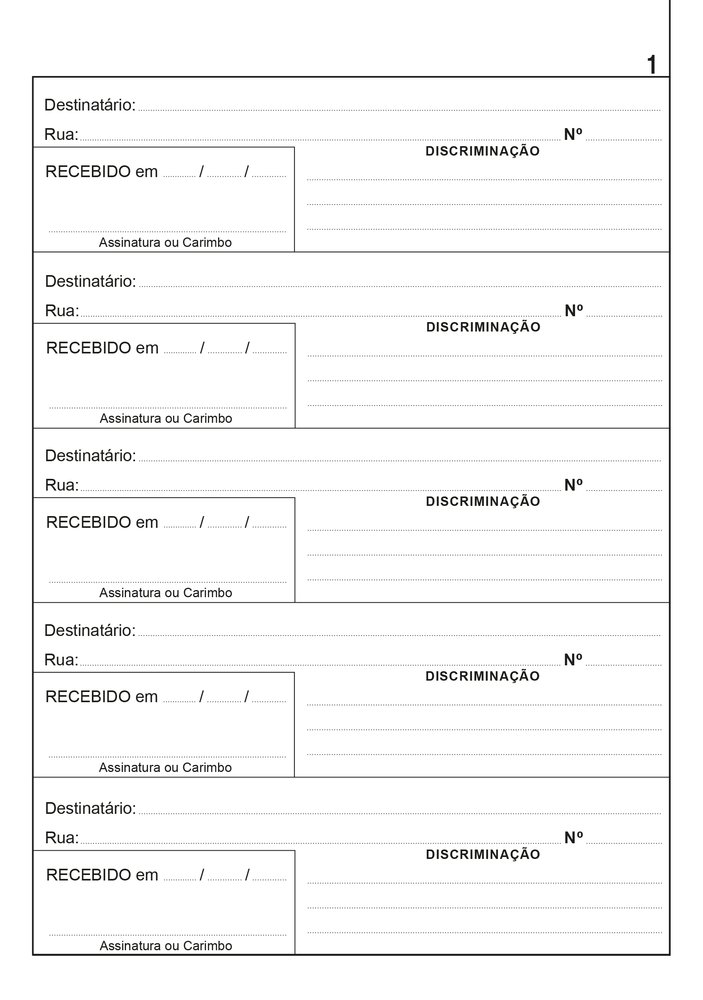 Livro Protocolo de Correspondência 104 Folhas - Azul - Imagem 2