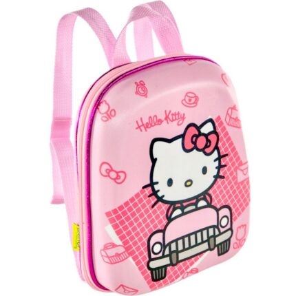 Mochila Infantil Hello Kitty Tamanho P Rosa Resistente Escolar Meninas Pequena