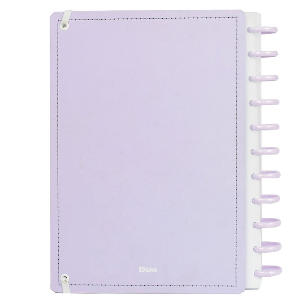 Caderno Violeta Grande G Capa Dura Disco Reposicionável Disko - Imagem 2