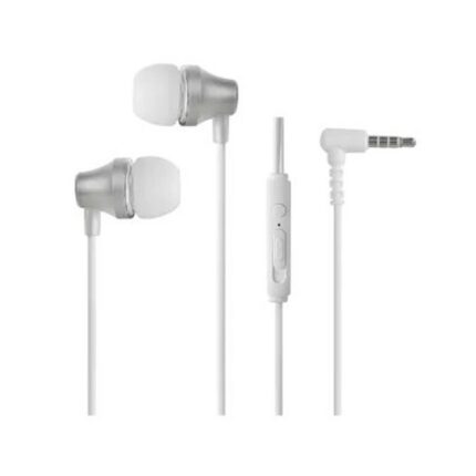 Fone de Ouvido com Fio Conector P2 Branco Estojo Portátil Alta Qualidade Som
