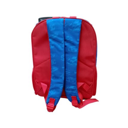Mochila Infantil de Costa Carros Vermelha Escola Resistente Bolsa Escolar 16L