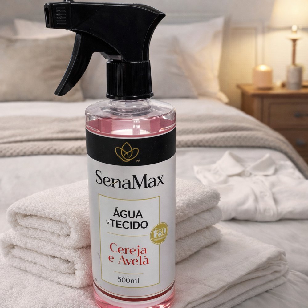Água para tecido cereja e avela 500ml - rosa - Imagem 2