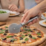 Cortador Pizza Manual Cozinha Aço Inoxidável
