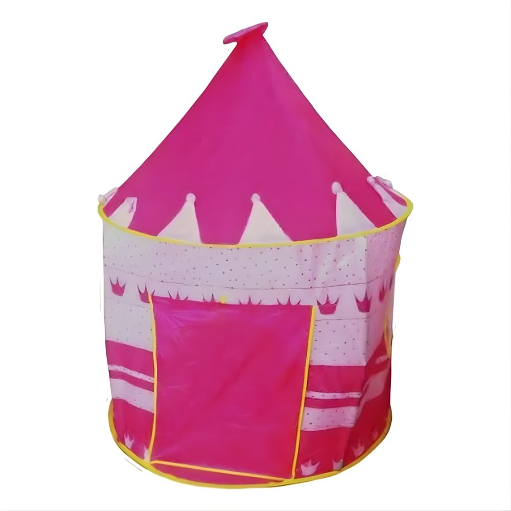 Barraca Infantil Castelinho Rosa 80x80cm Tenda de Brinquedo Infantil Casa para Meninas